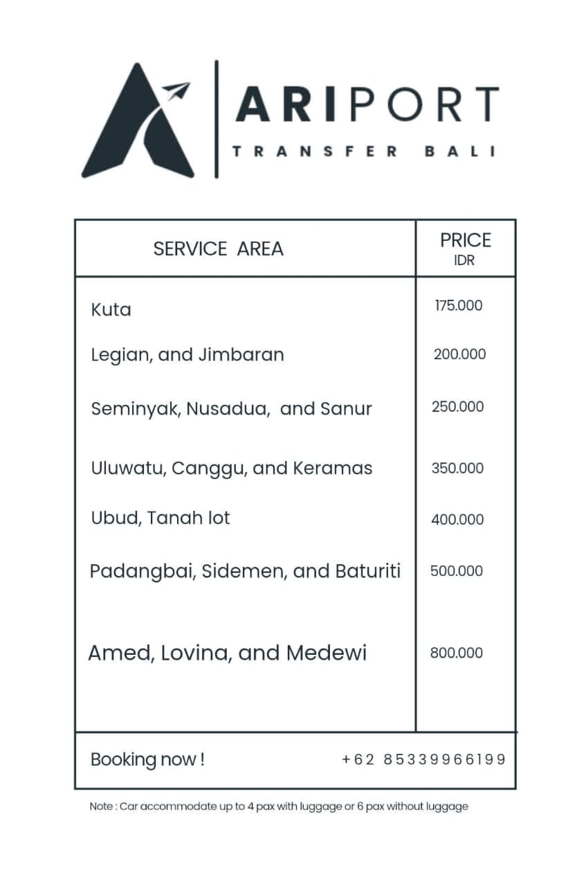 Ariport Transfer Bali