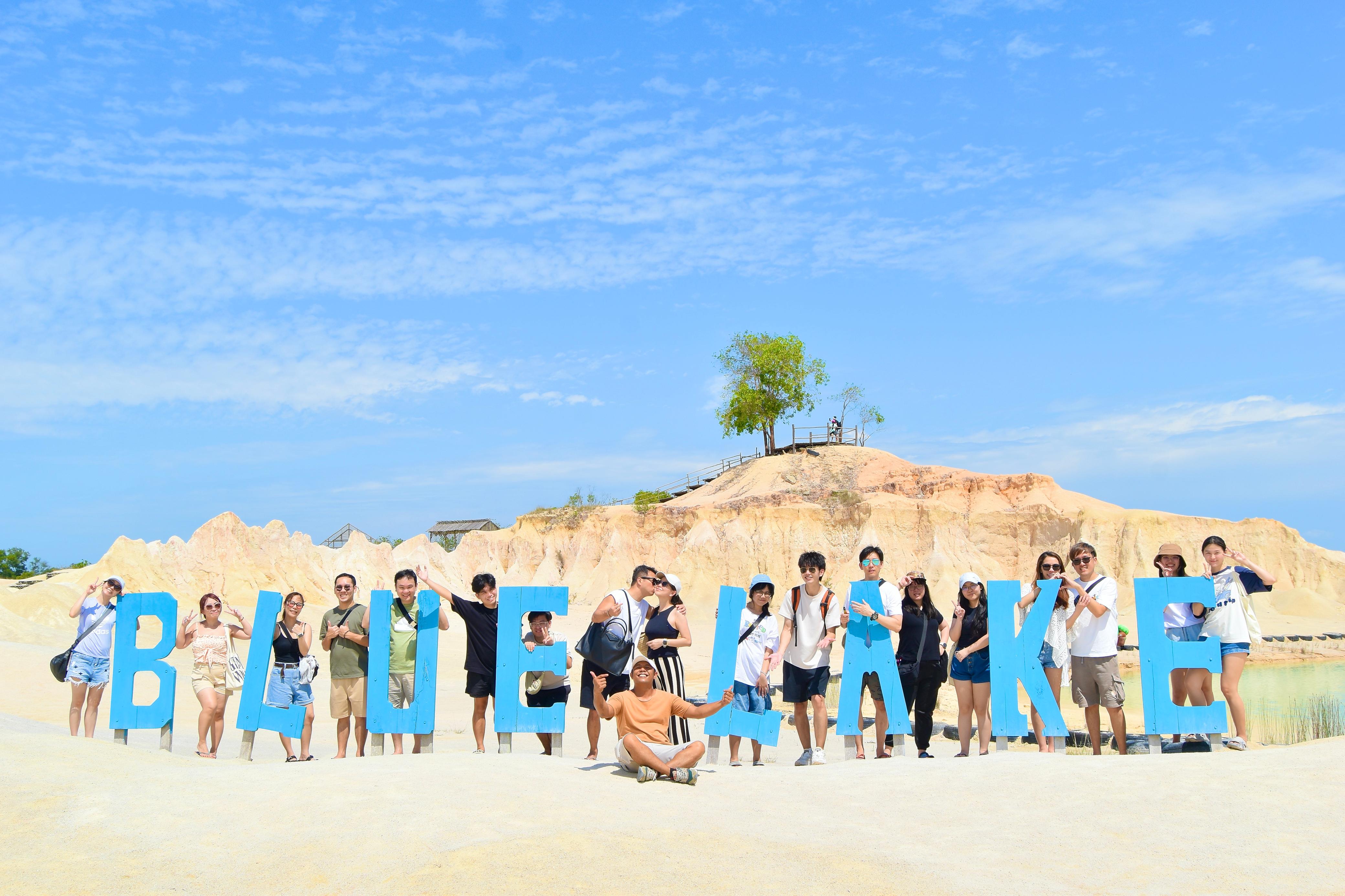 Bintan blue lake and desert