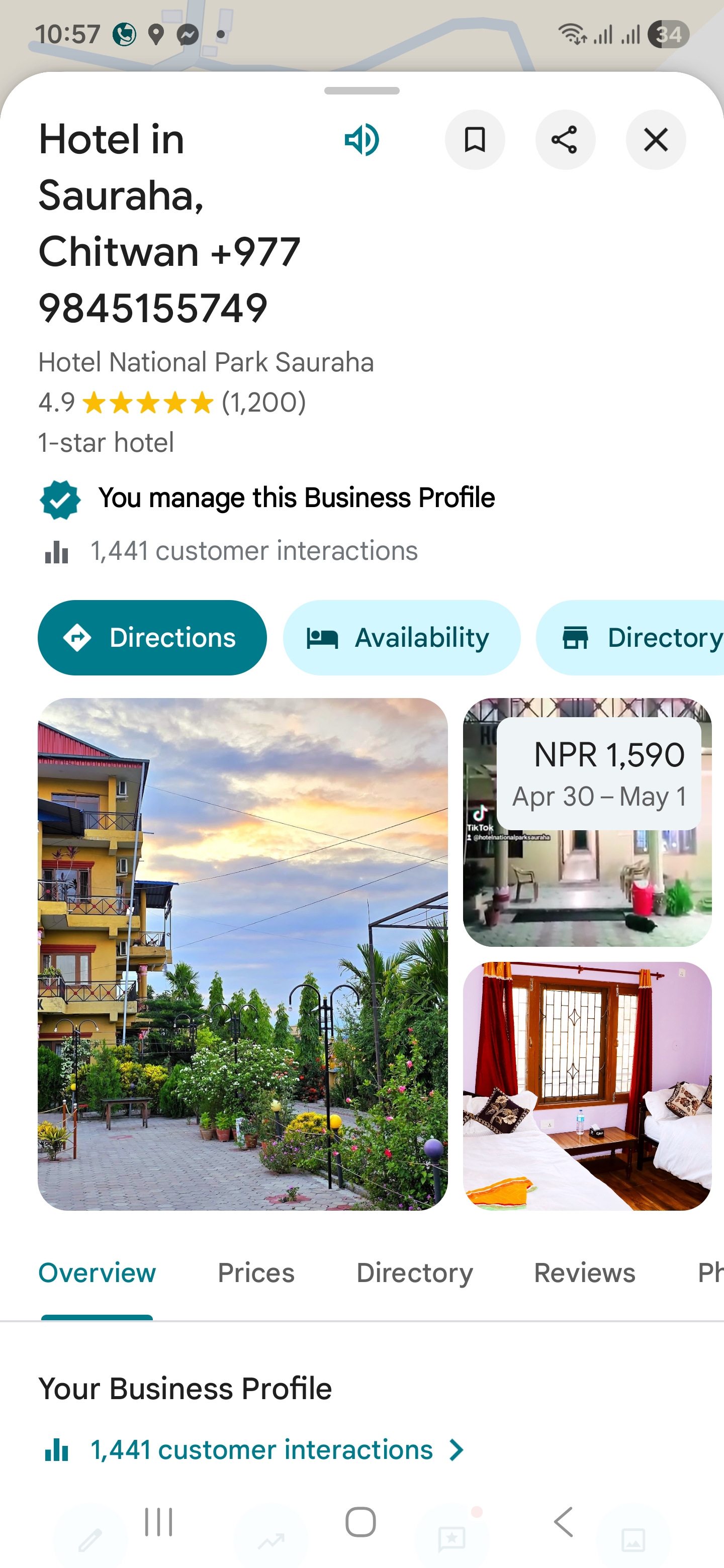 Hotel National Park Sauraha