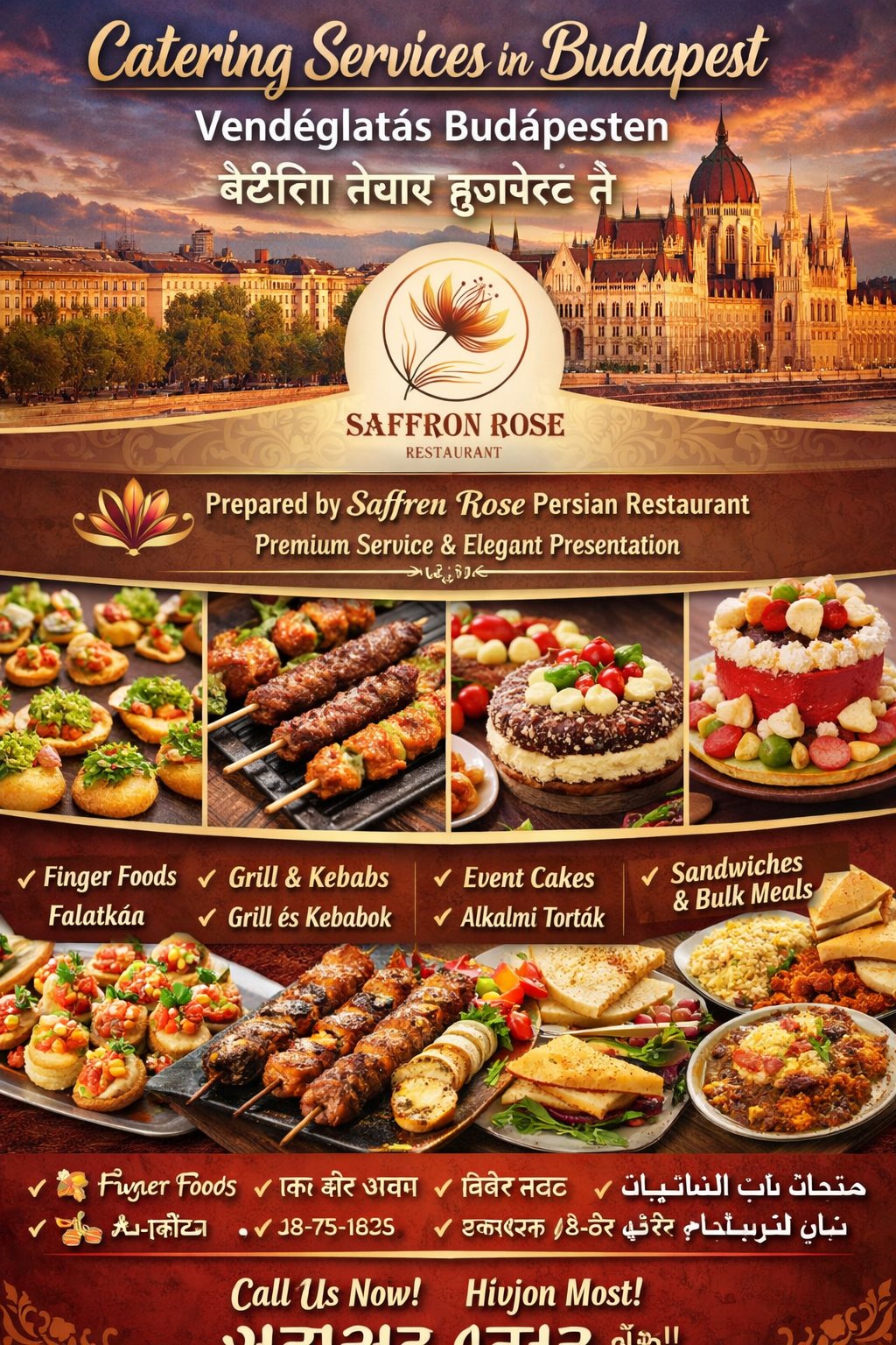 Saffron rose persian restauran
