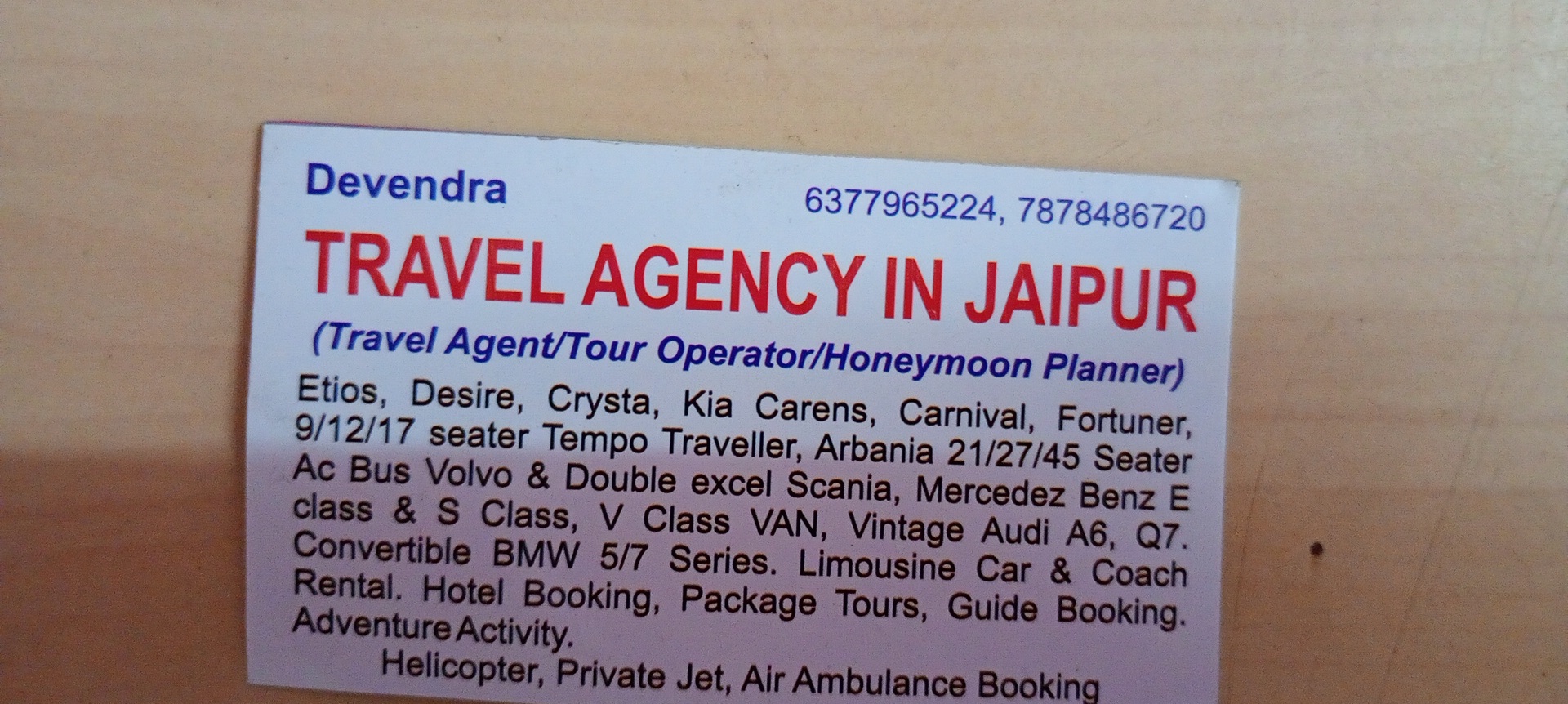 Travel agency in jaipur