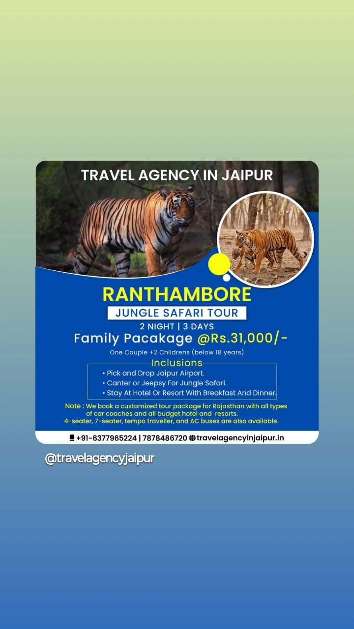 Package tour for ranthambore