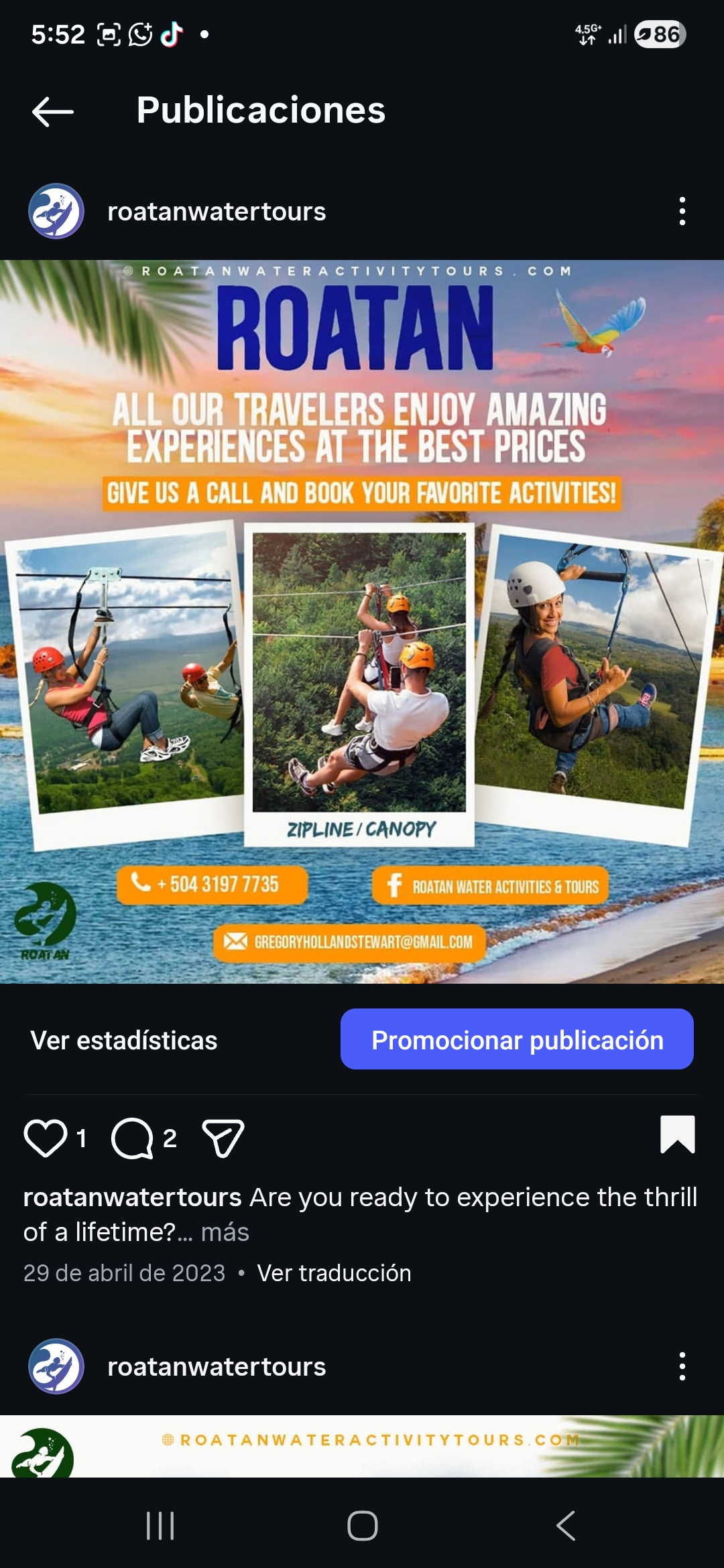 Roatan Water Activities