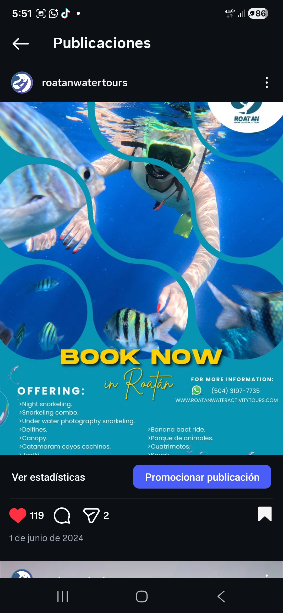 Roatan Water Activities