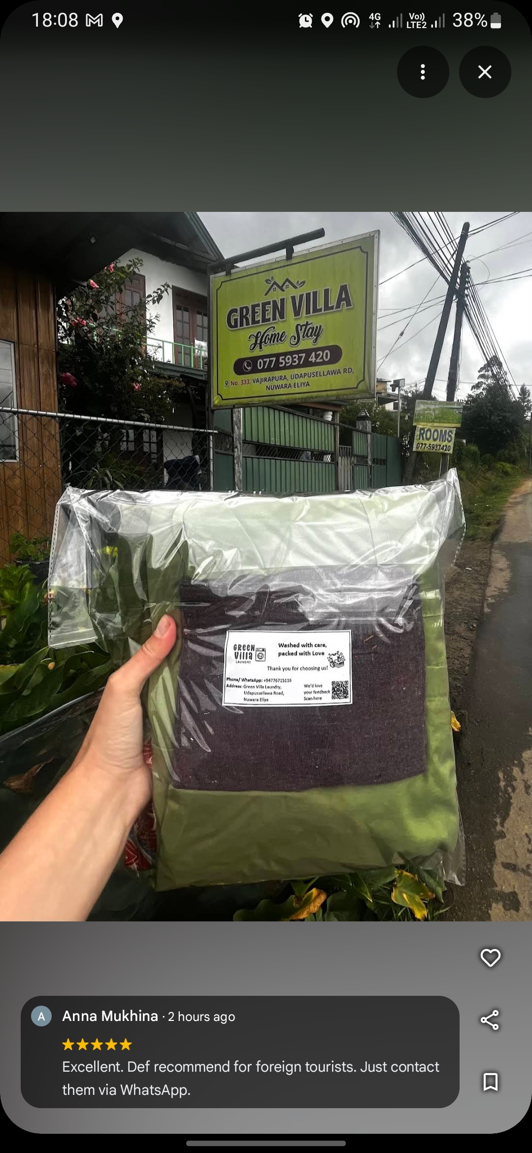 Laundry at Green Villa