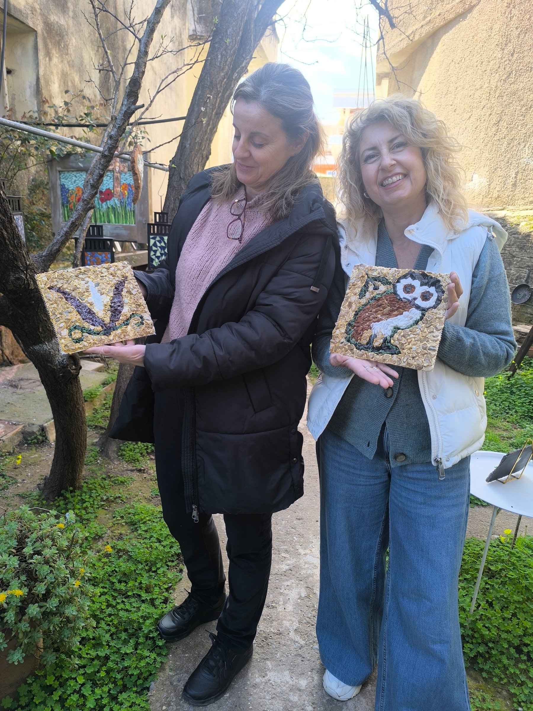 Mosaic Art Greece, mosaic studio/garden
