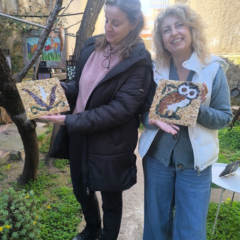 Mosaic Art Greece, mosaic studio/garden