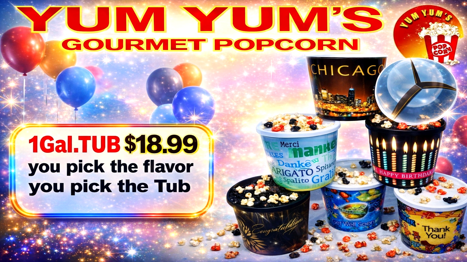 Yum Yum’s Gourmet Popcorn