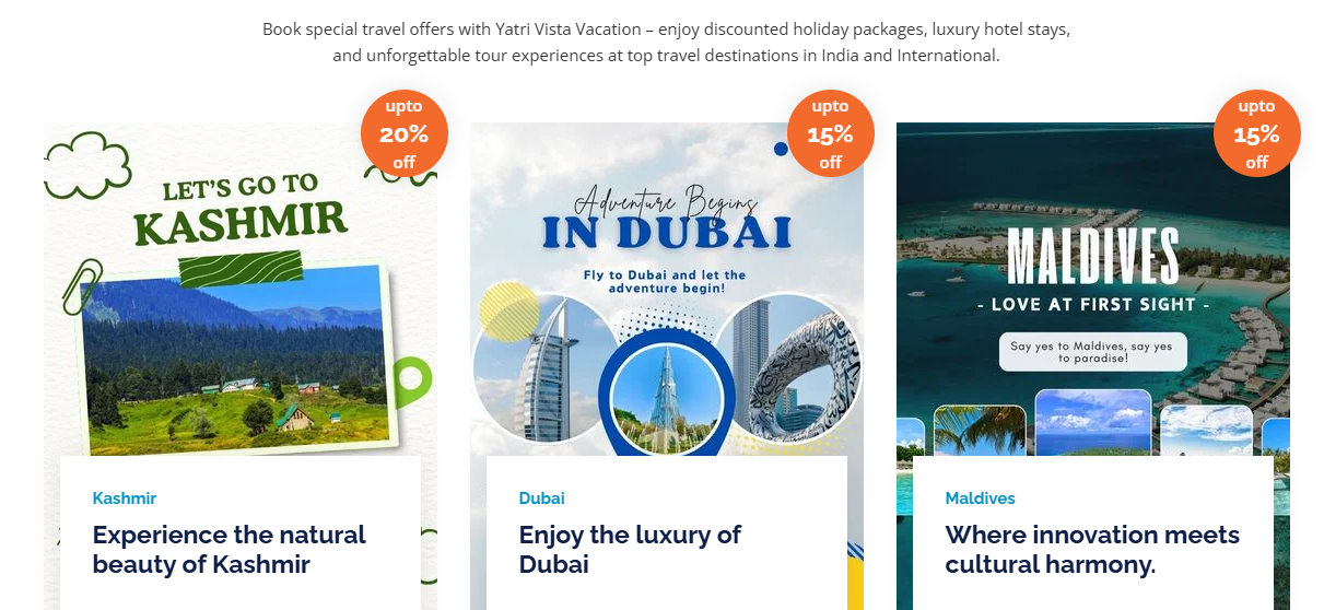 Yatri Vista Vactaion Pvt Ltd