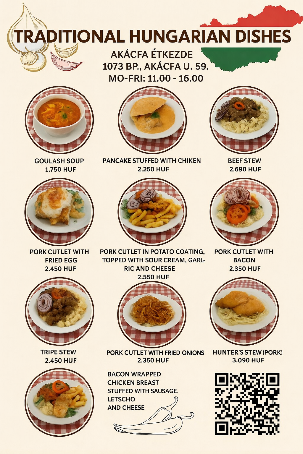 Akácfa étterem étkezde