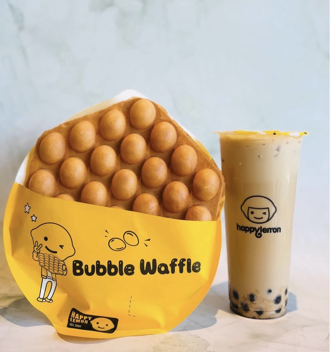 Happy Lemon Boba Tea & Waffles