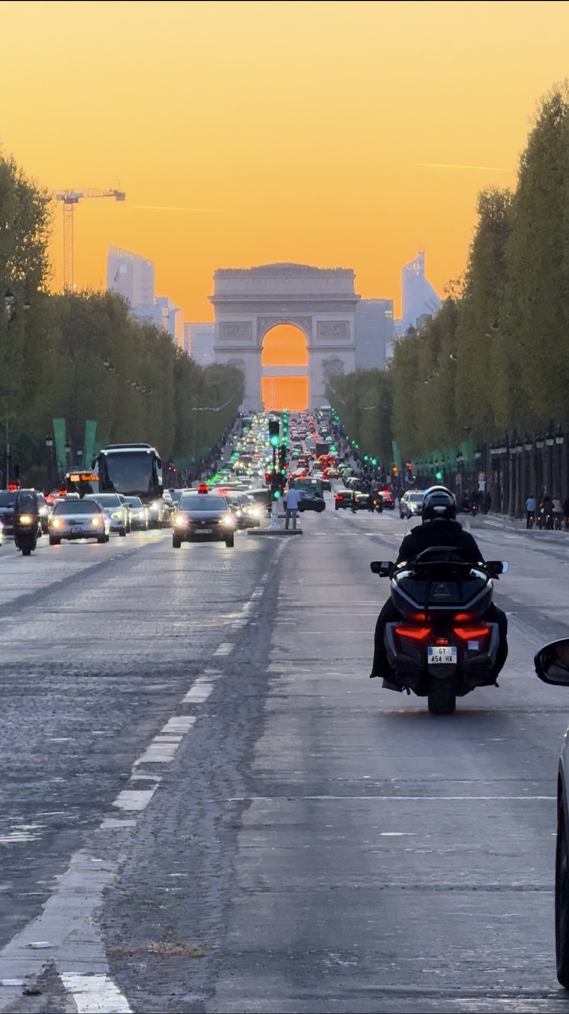 Moto tour Paris