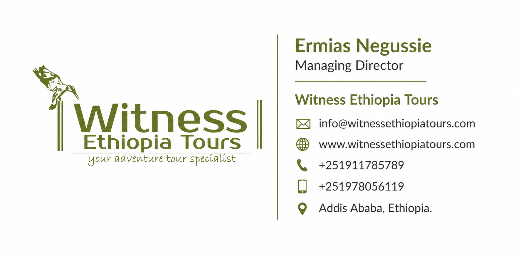 Witness Ethiopia Tours