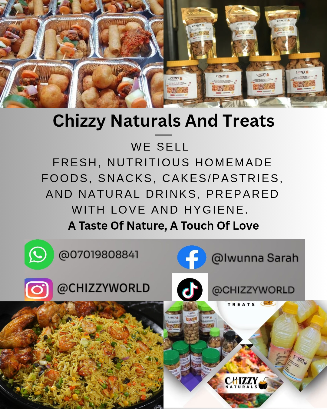 CHIZZY NATURALS AND TREATS