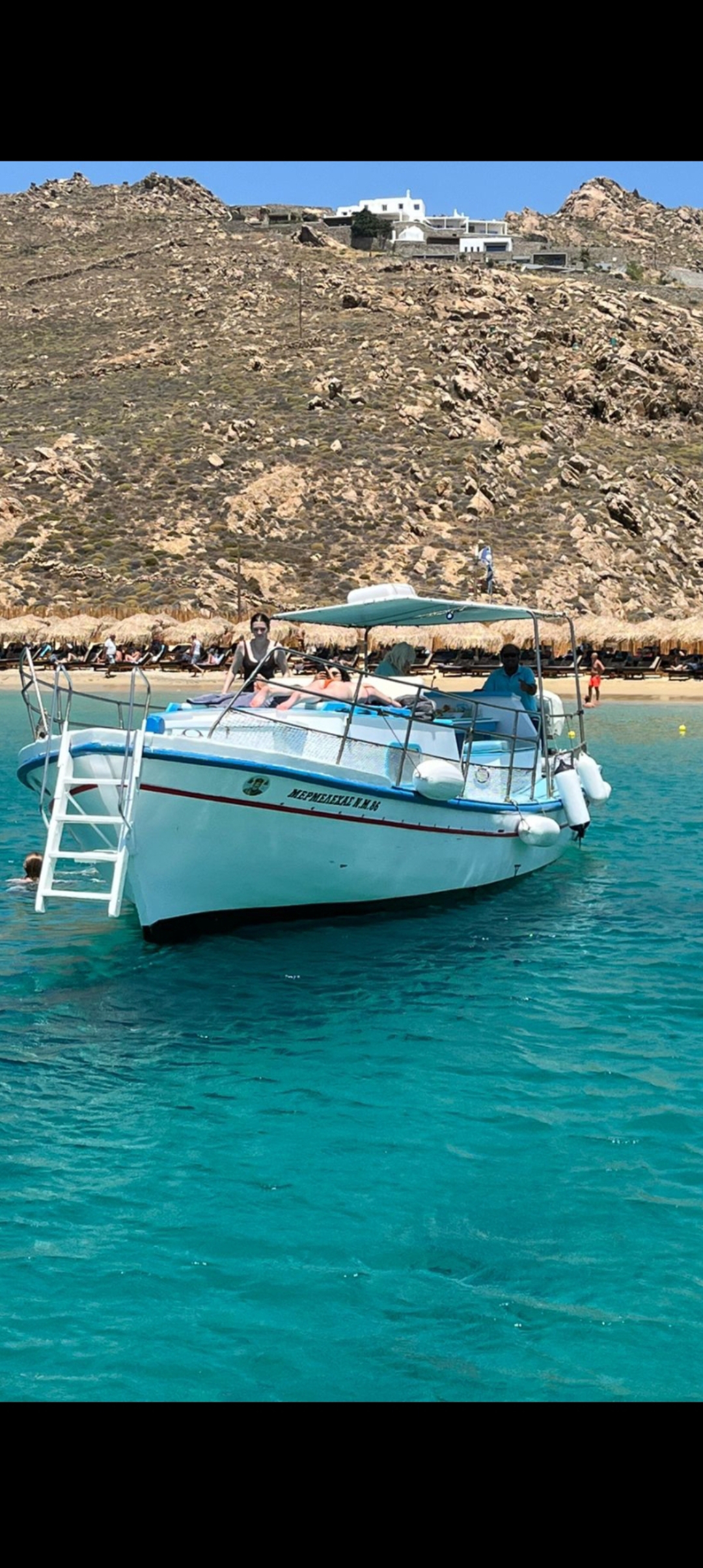 Sarantis boat Mykonos