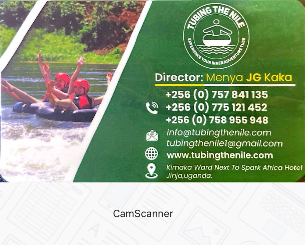 Tubing the Nile company