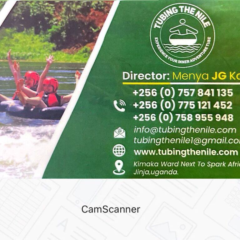 Tubing the Nile company