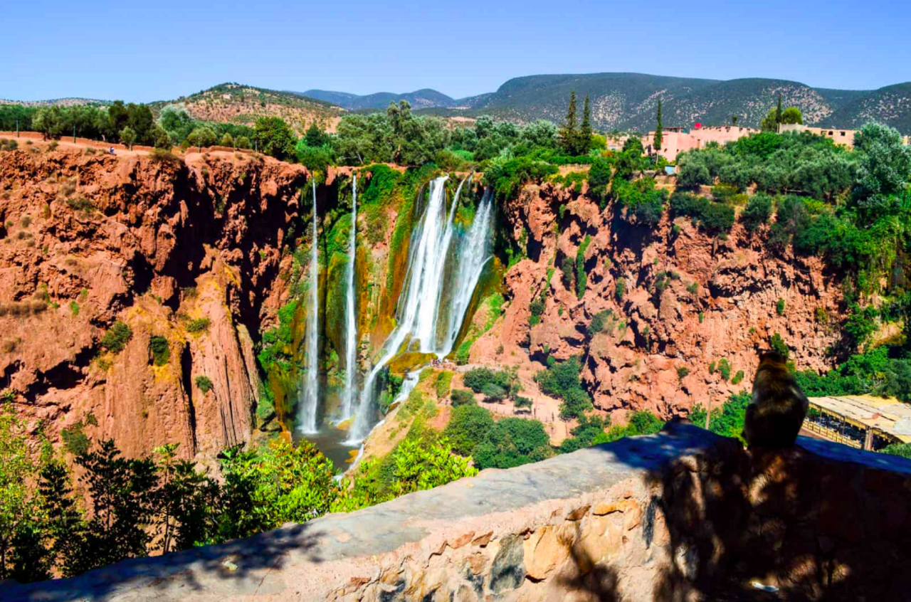 Small group Ouzoud Waterfall Guided Tour Boat Ride from Marrakech