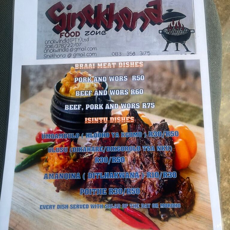 Sinekhona food zone