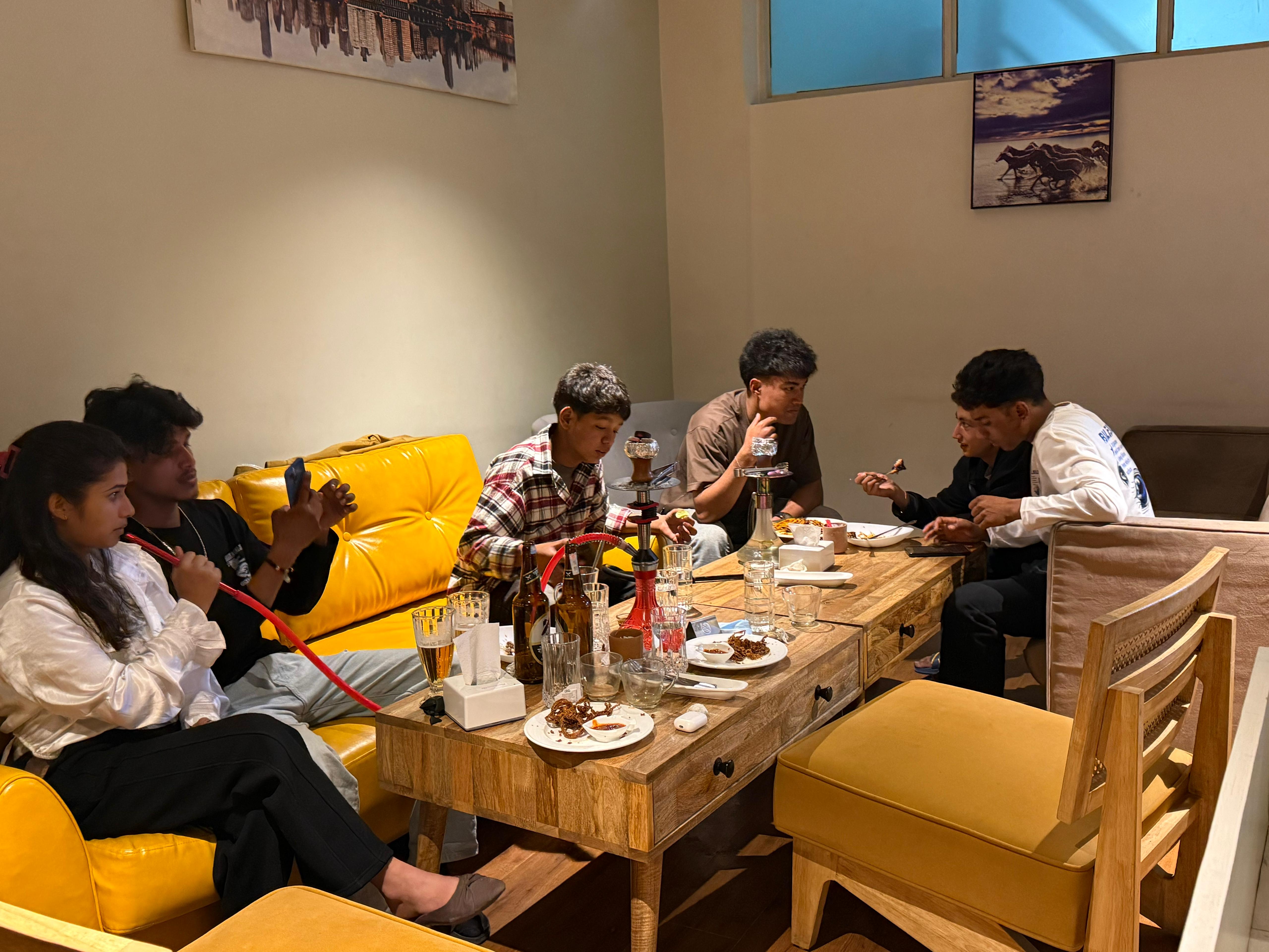 My cabin cafe and workstation