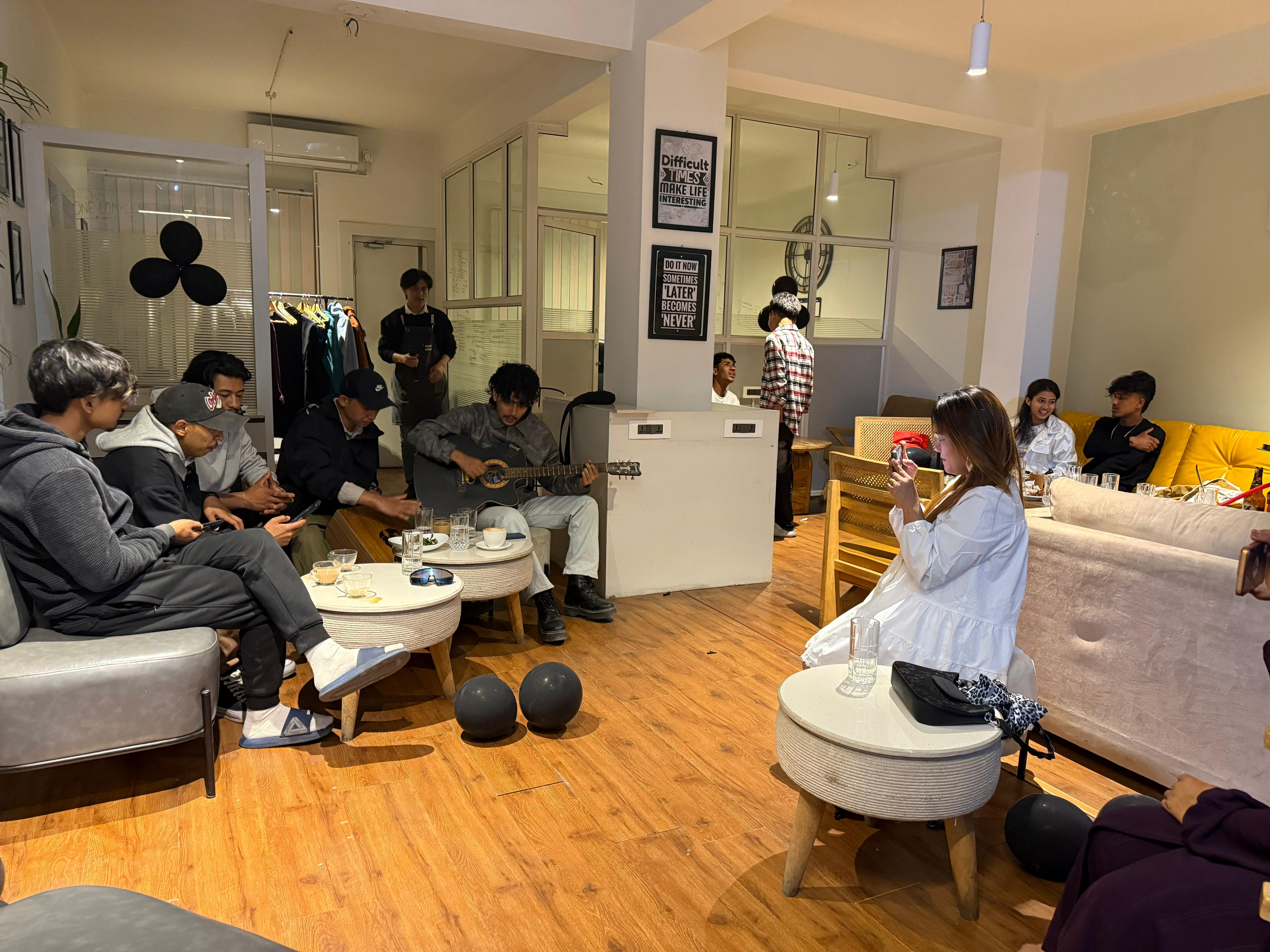 My cabin cafe and workstation