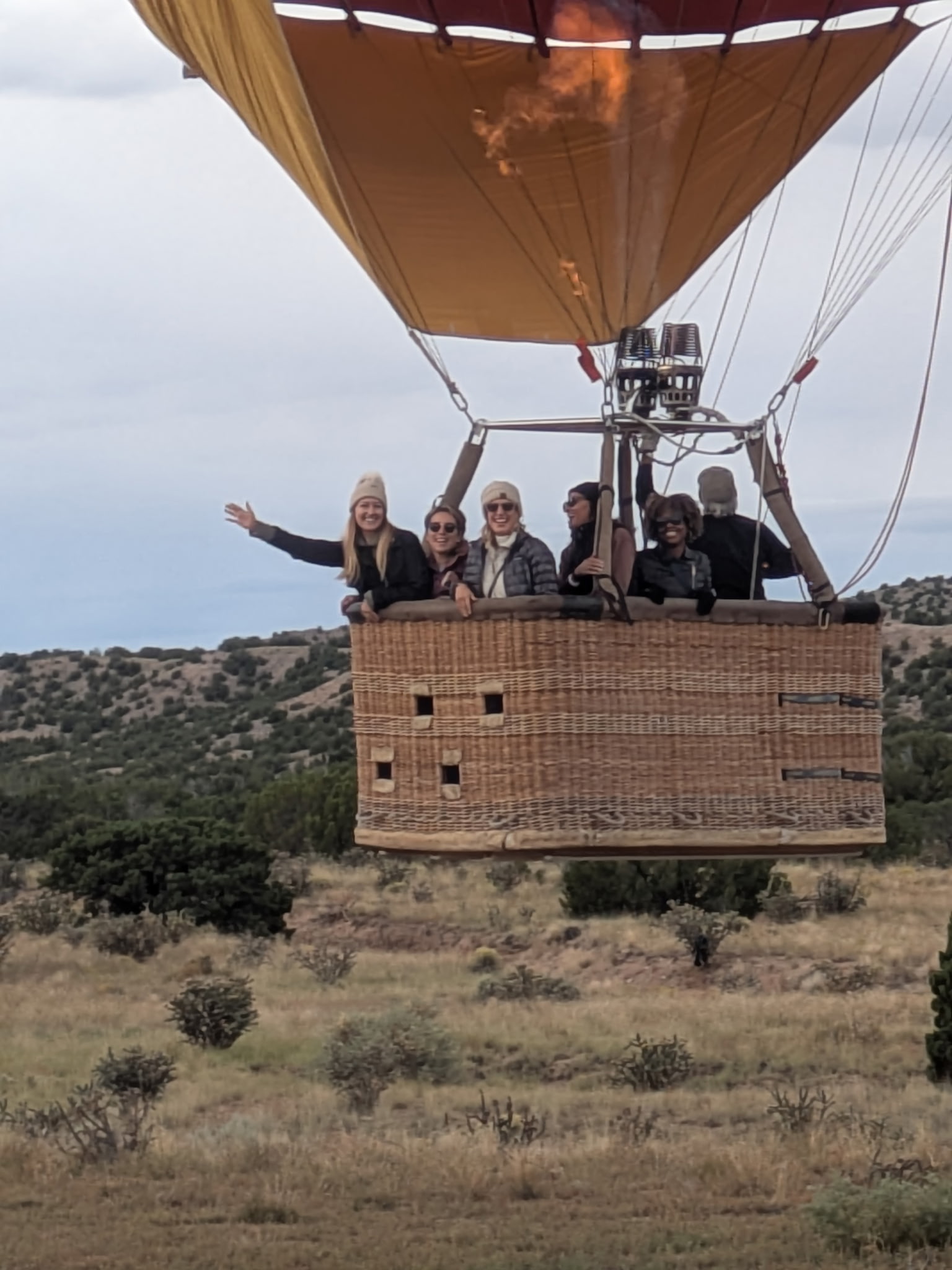 Balloon Above New Mexico in Santa Fe