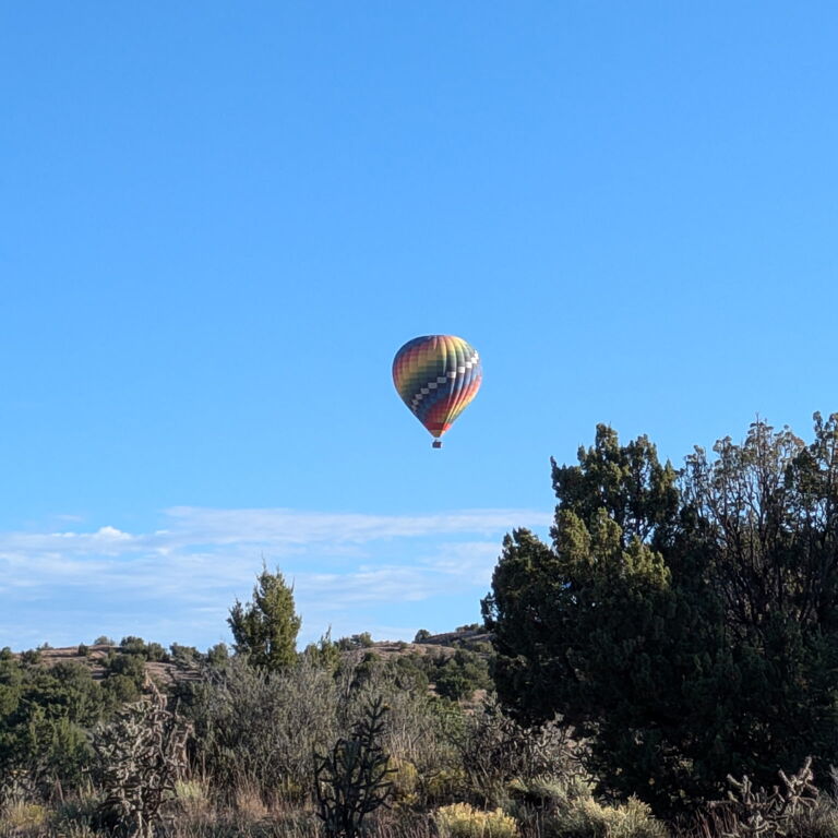 Balloon Above New Mexico in Santa Fe