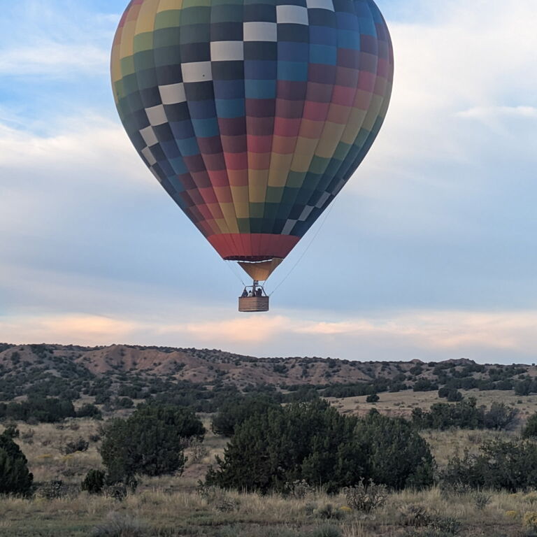 Balloon Above New Mexico in Santa Fe