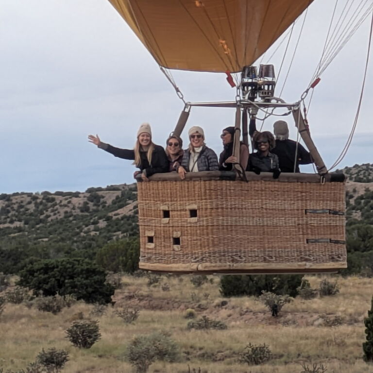 Balloon Above New Mexico in Santa Fe