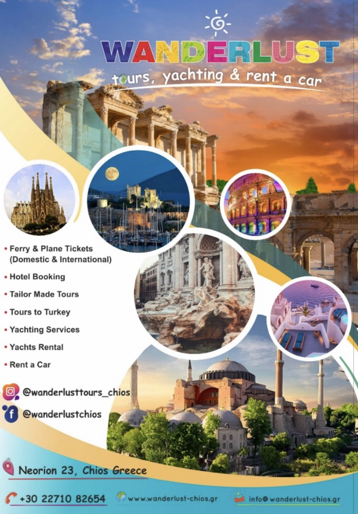 WANDERLUST TOURS, YACHTING & RENT A CAR