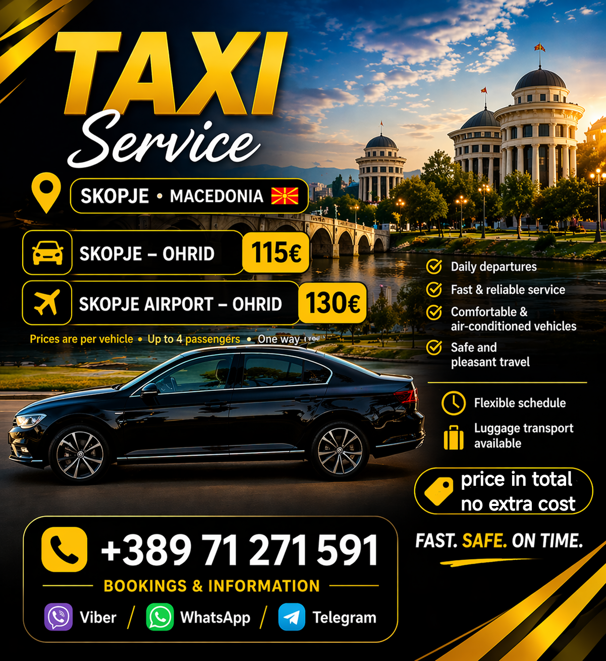 TAXI SERVICE SKOPJE MACEDONIA