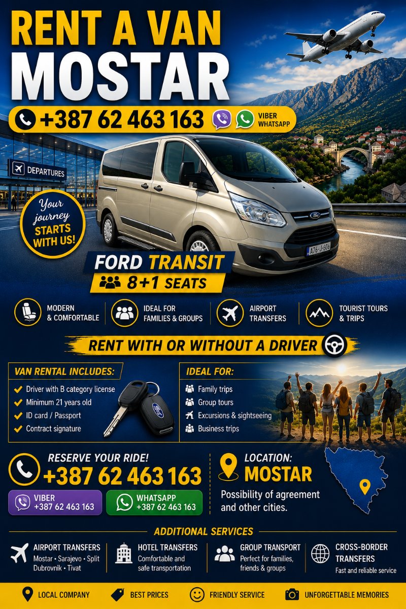 Rent a Van Mostar