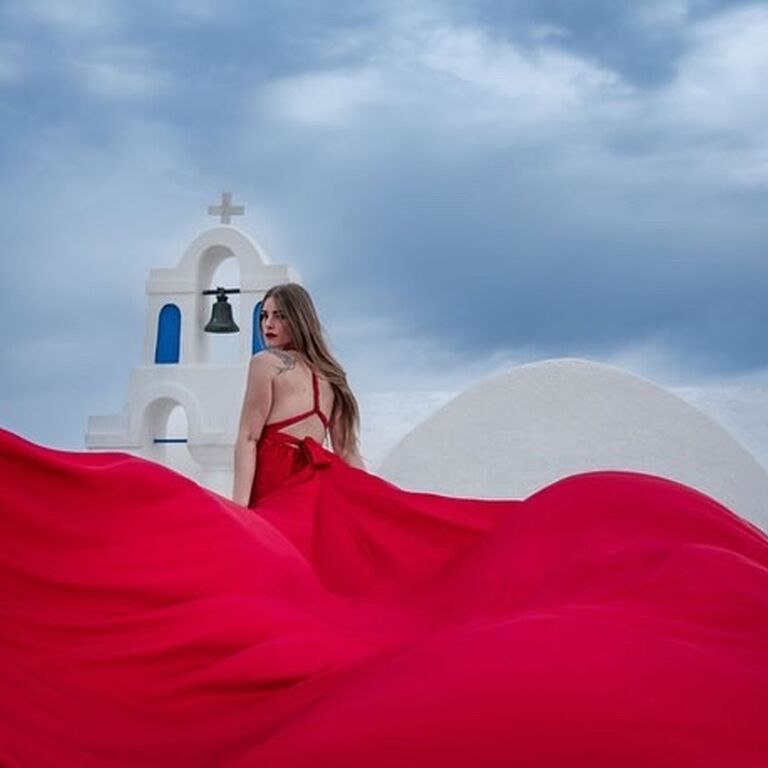 Santorini Cinematic Photoshoot
