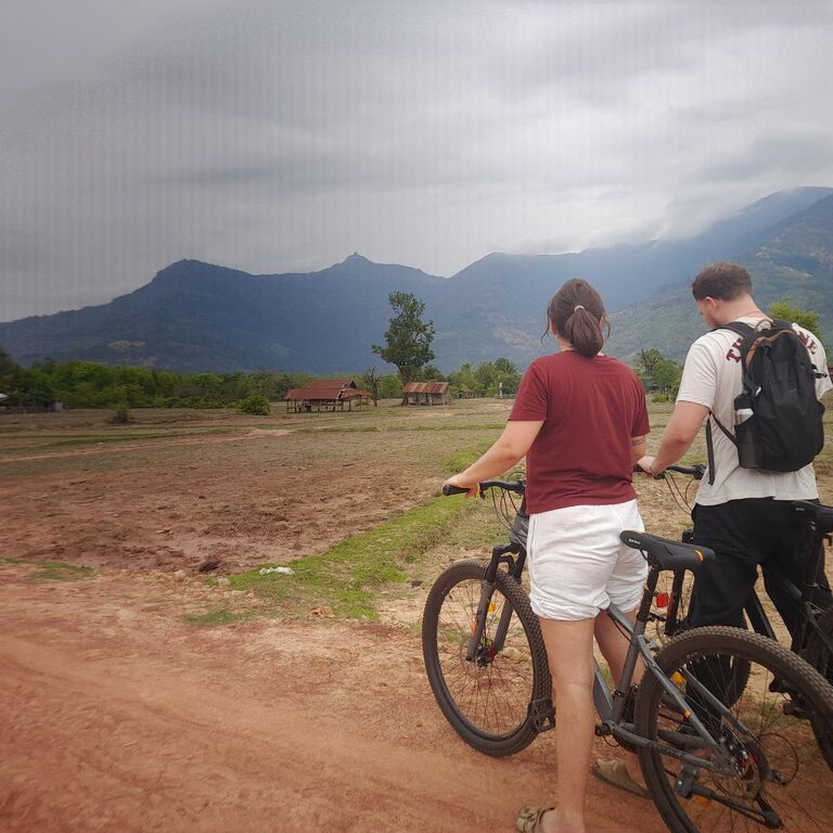 Wat Phu Khmer Temple by Bike