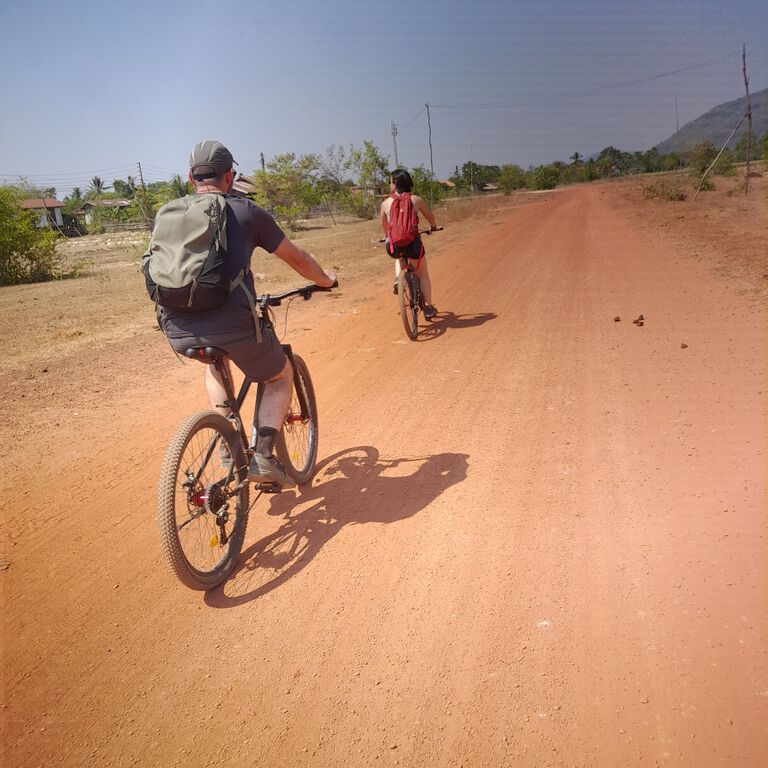 Wat Phu Khmer Temple by Bike