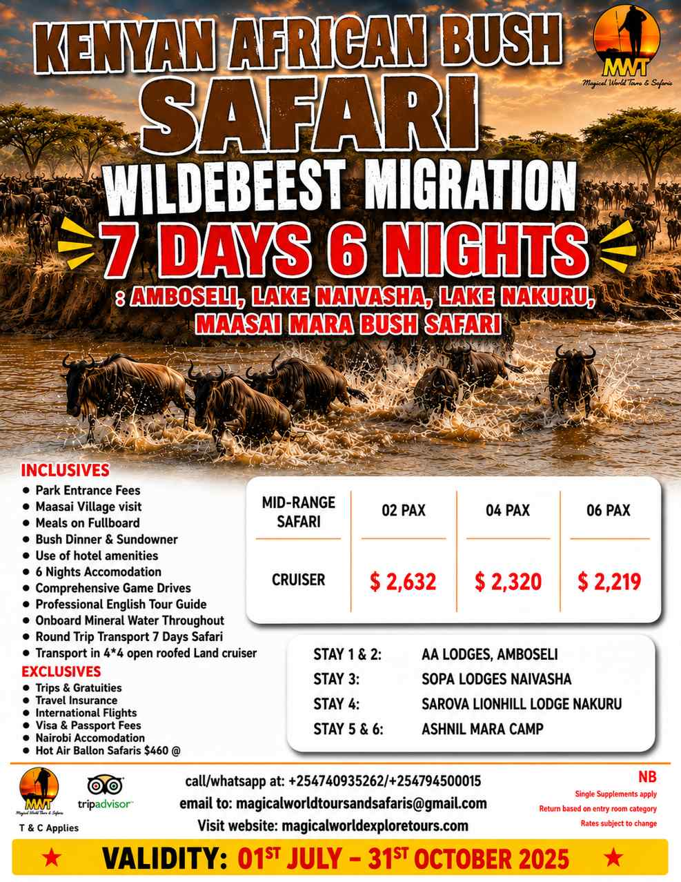 MAGICAL WORLD EXPLORE SAFARIS