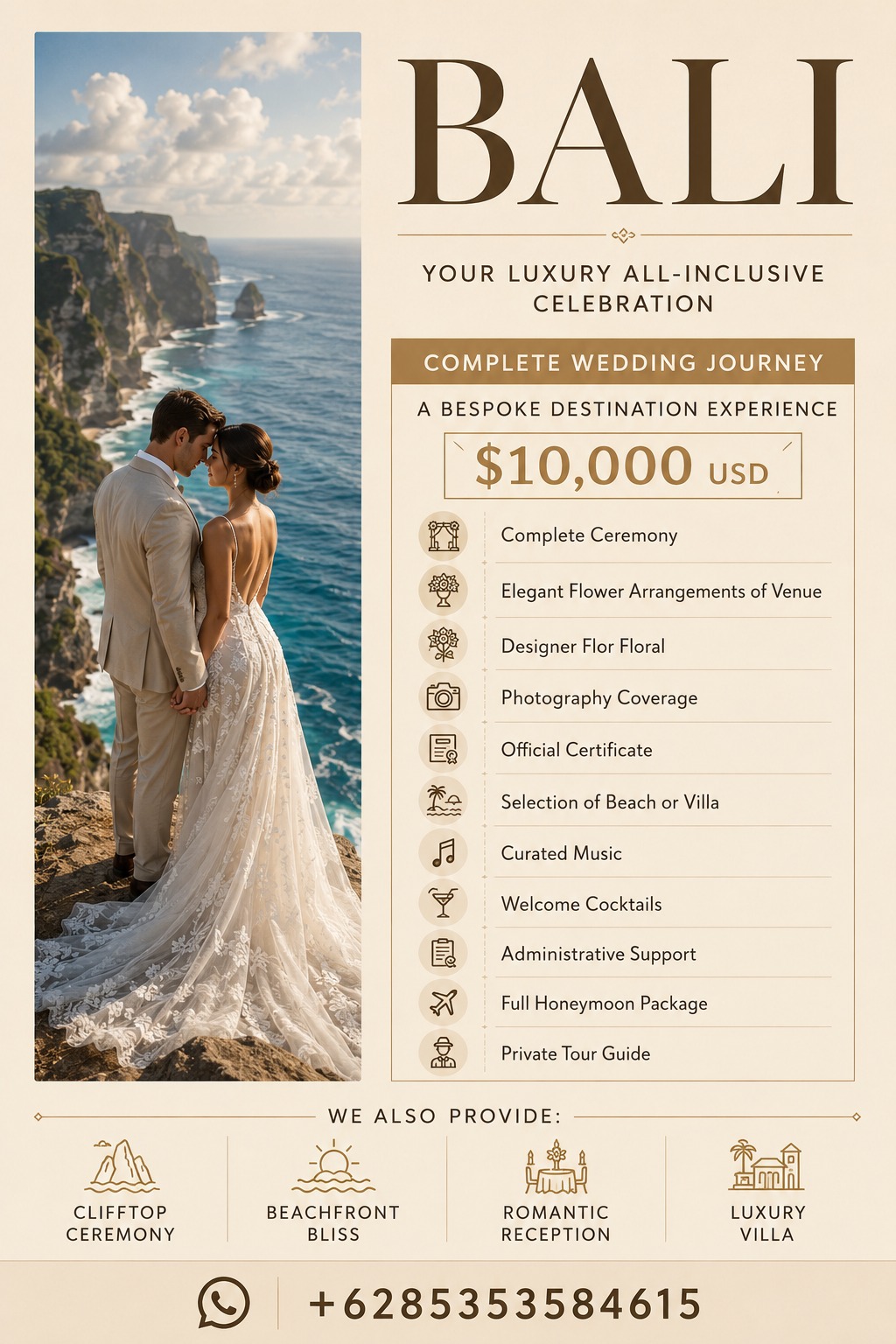 Bali Luxury Wedding organizer