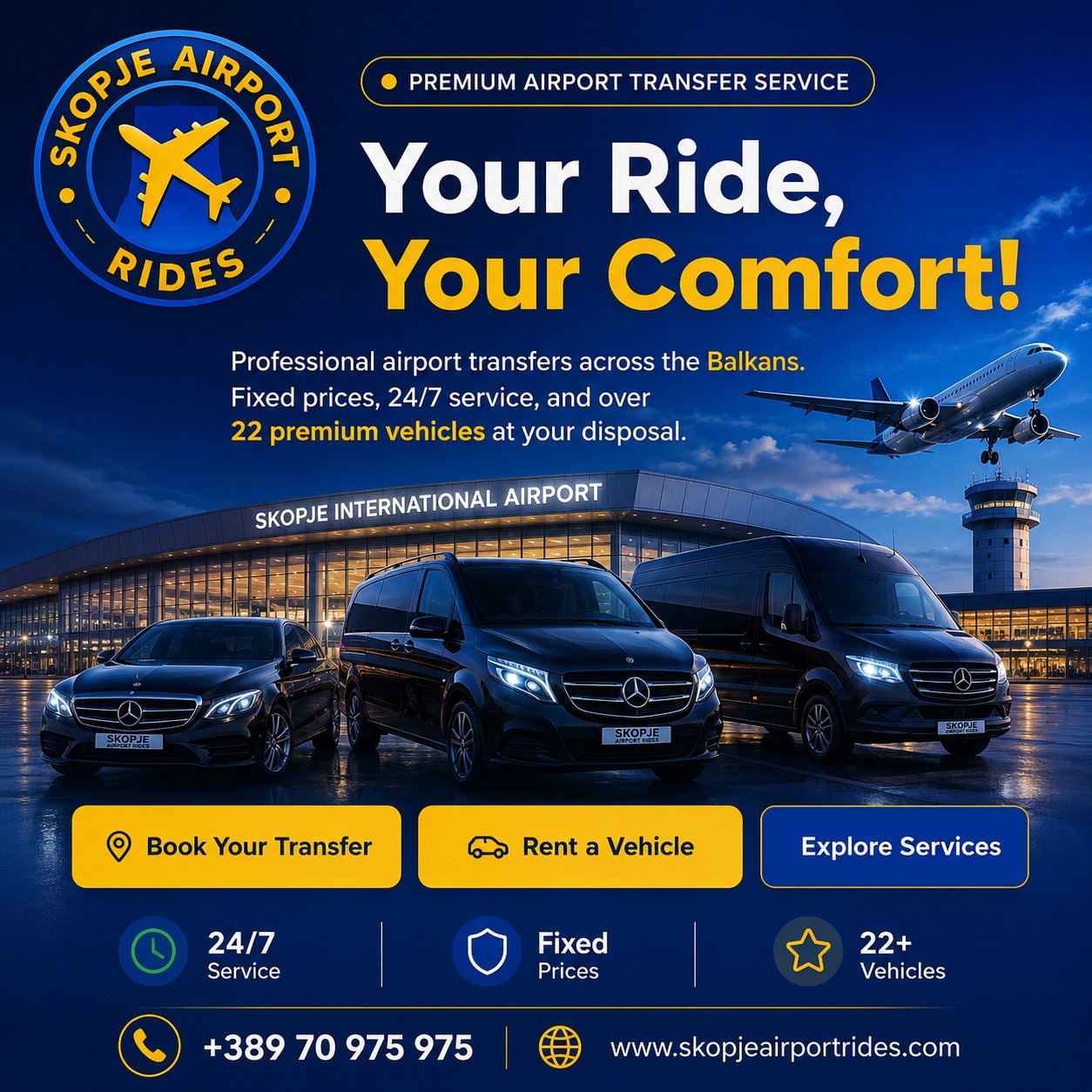 SKOPJE AIRPORT RIDES