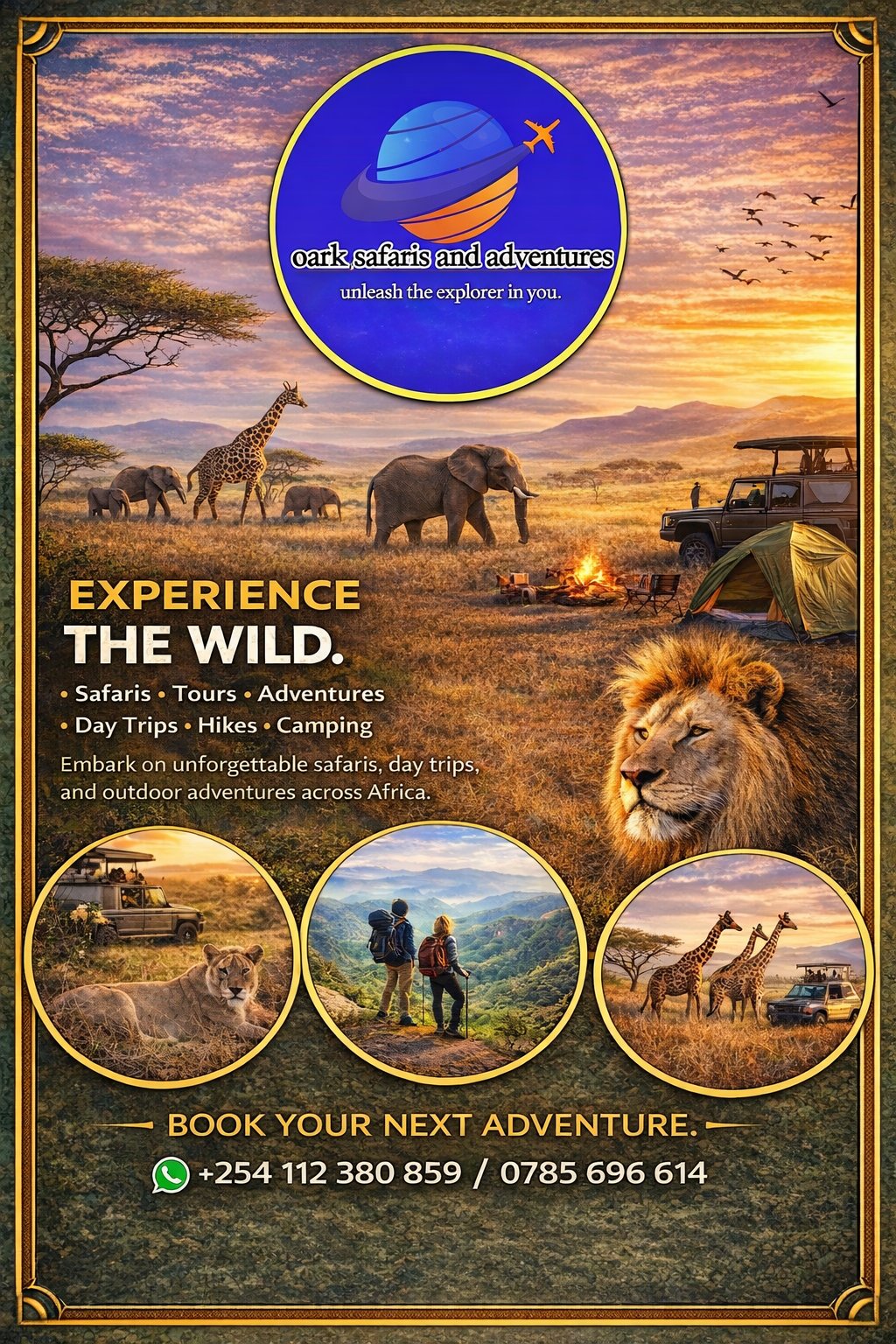 Oark safaris and adventures of