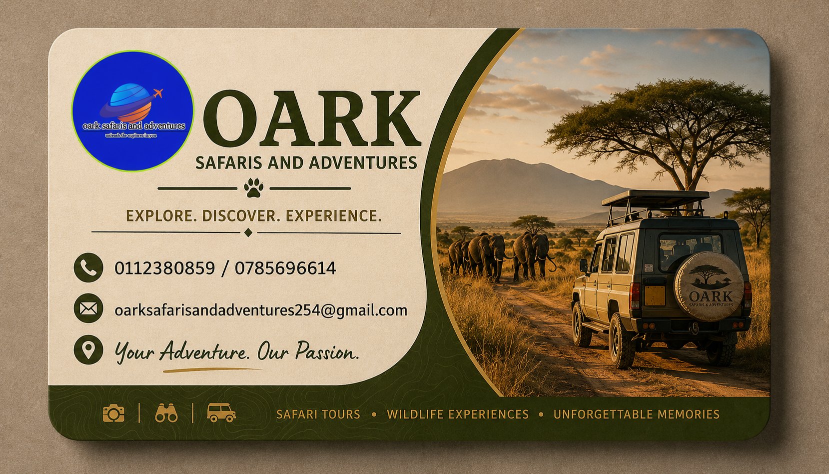 Oark safaris and adventures of