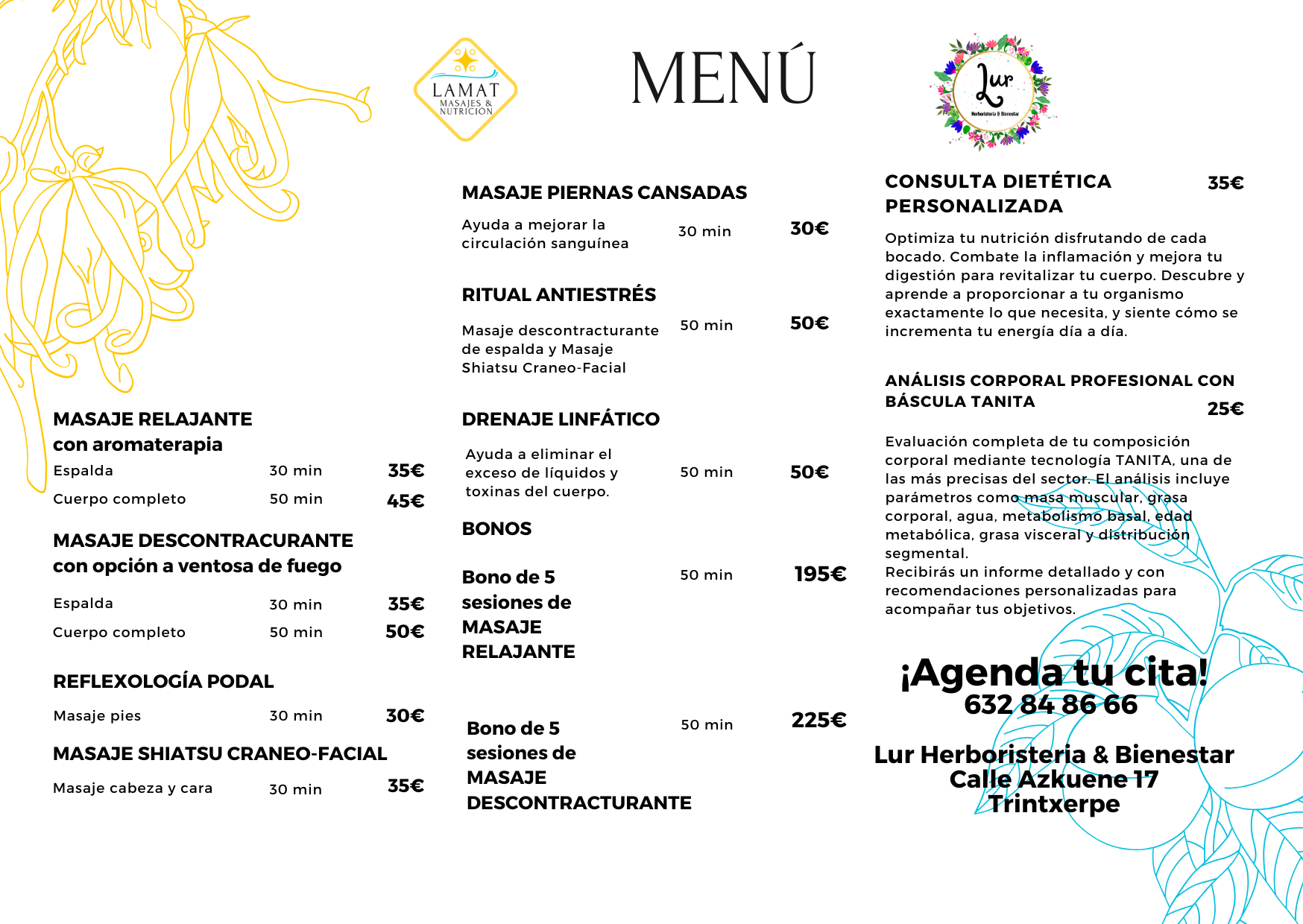 Lamat Masajes y Nutrición