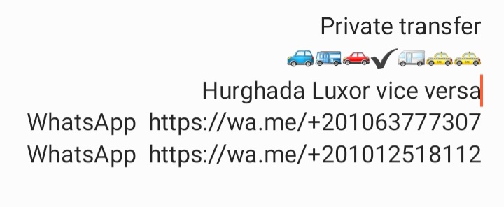 transfer Luxor to Hurghada