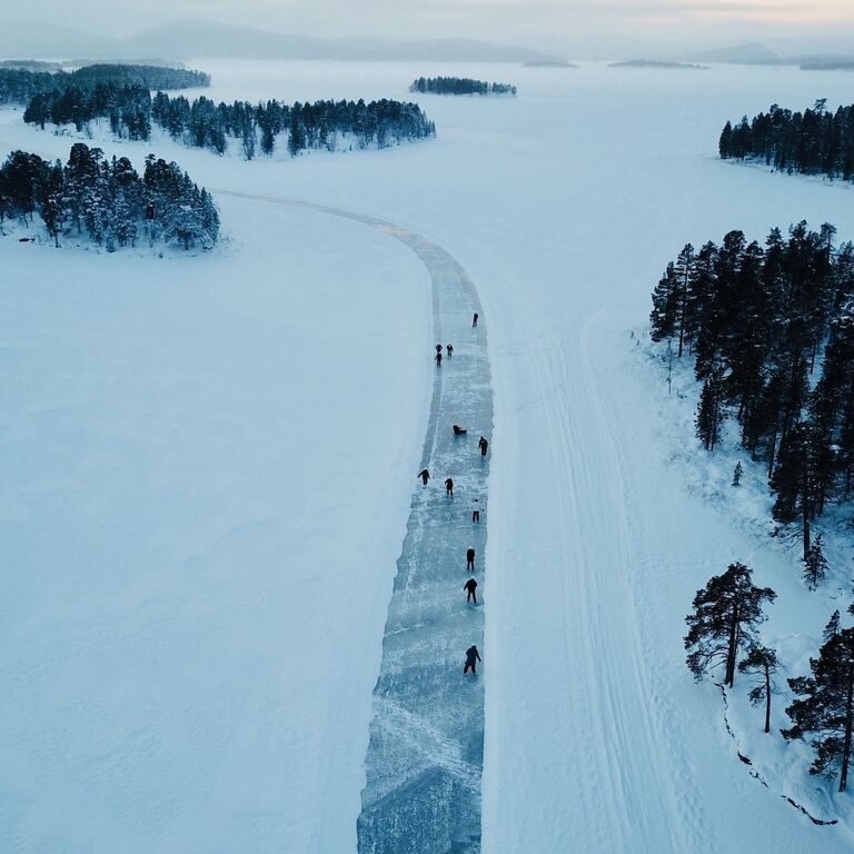 Inari Lake Skating