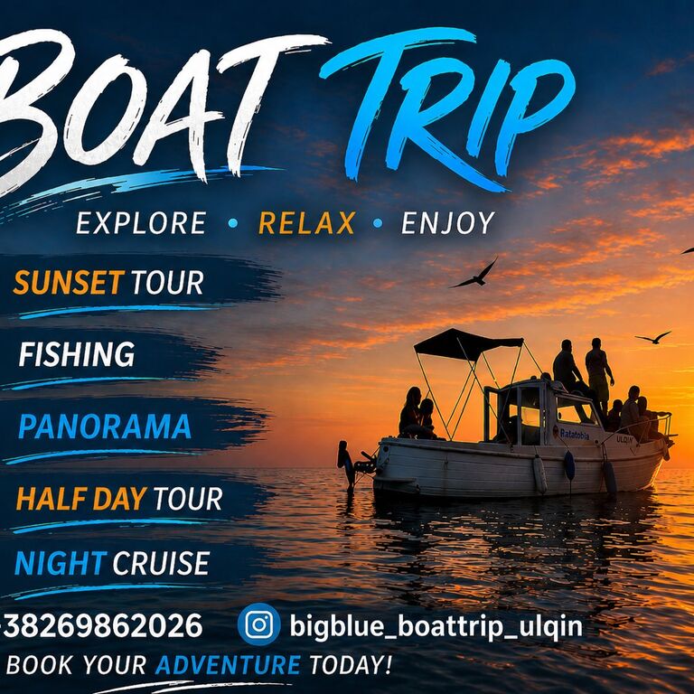 Big blue boat trip Ulqin
