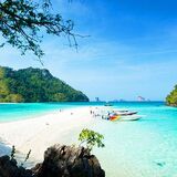 KRABI: 4 Island - Sand Bank by Long Tail Boat with LUNCH