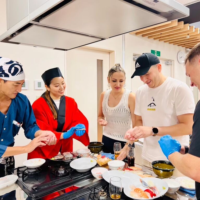 Best experience "Sushi Making Tour"  at  Naha Makishi Public Market