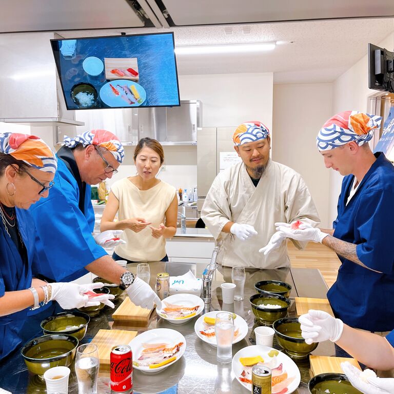 Best experience "Sushi Making Tour"  at  Naha Makishi Public Market