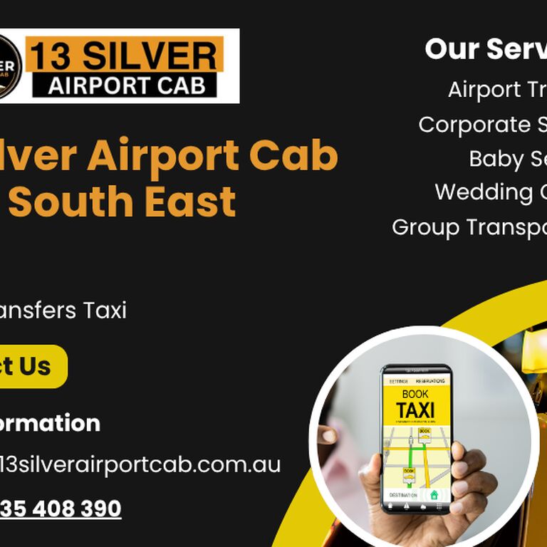 13 Silver Airport cab
