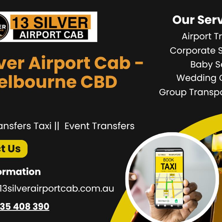 13 Silver Airport cab