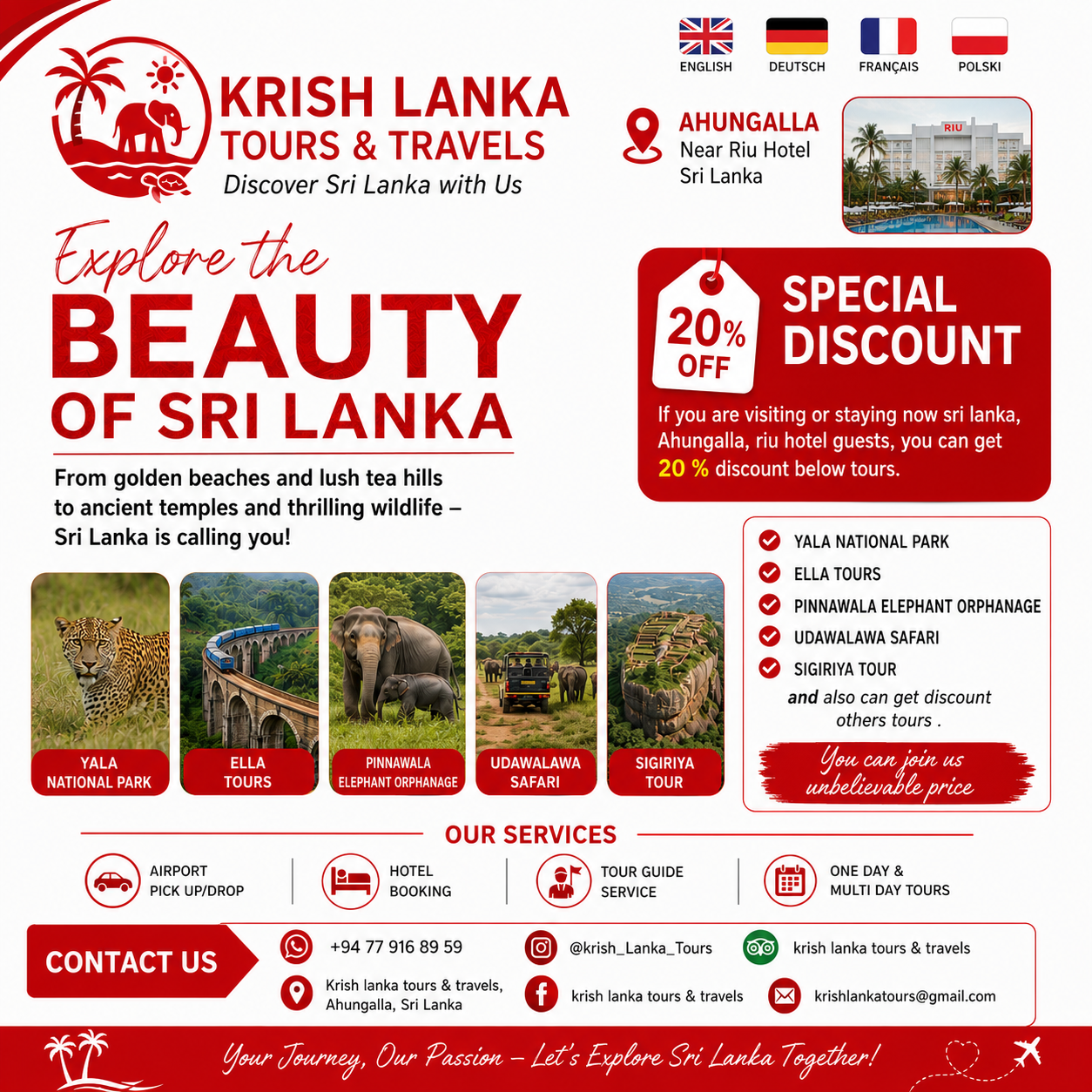 Krish lanka tours & Travels